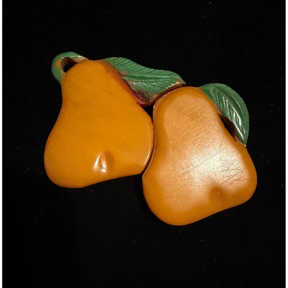Pear Shaped Bakelite 2pc Buckle